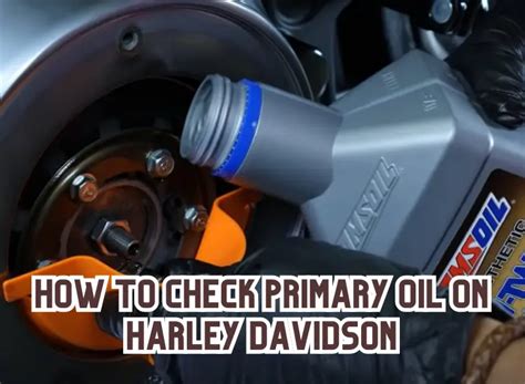 how to check primary oil on harley davidson